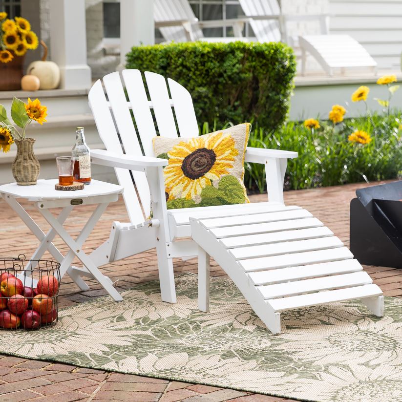 Plow & Hearth meubles chaise adirondack en bois d'eucalyptus - teinture naturelle 0BNZ3237