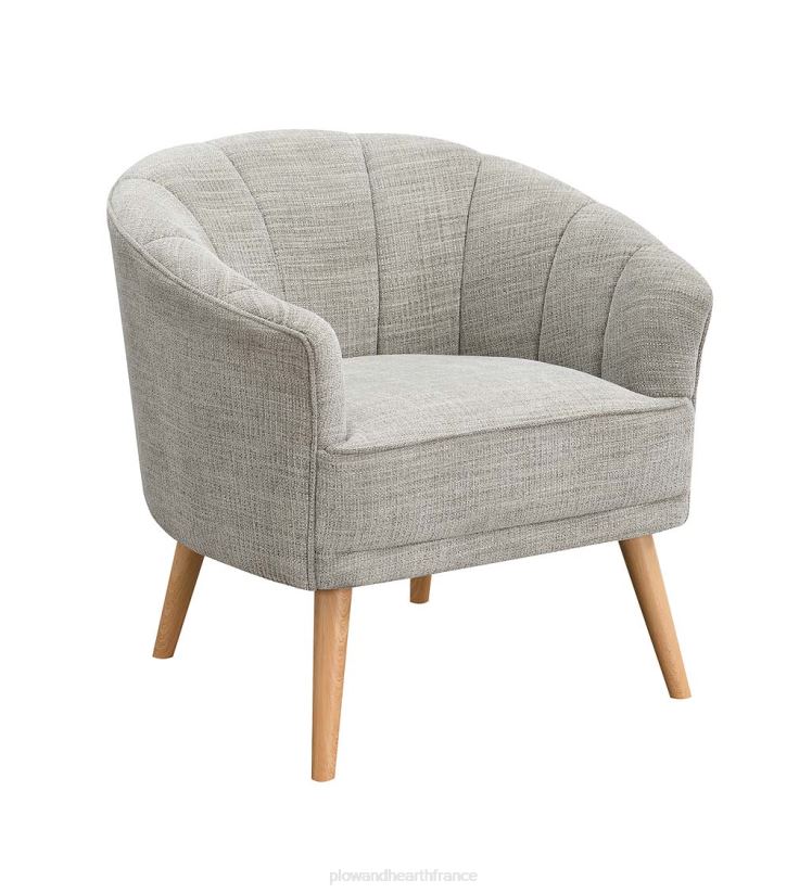 Plow & Hearth meubles chaise d'appoint en chenille vera - pierre 0BNZ2028