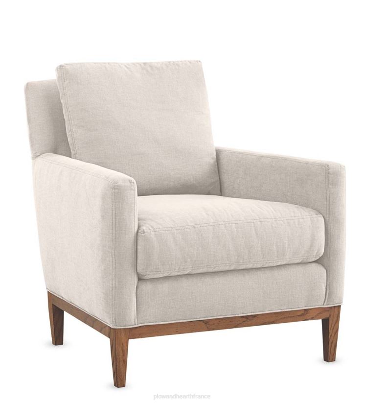 Plow & Hearth meubles chaise de studio rembourrée à la main écologique, fabriquée aux États-Unis - linge de Bruxelles 0BNZ2033