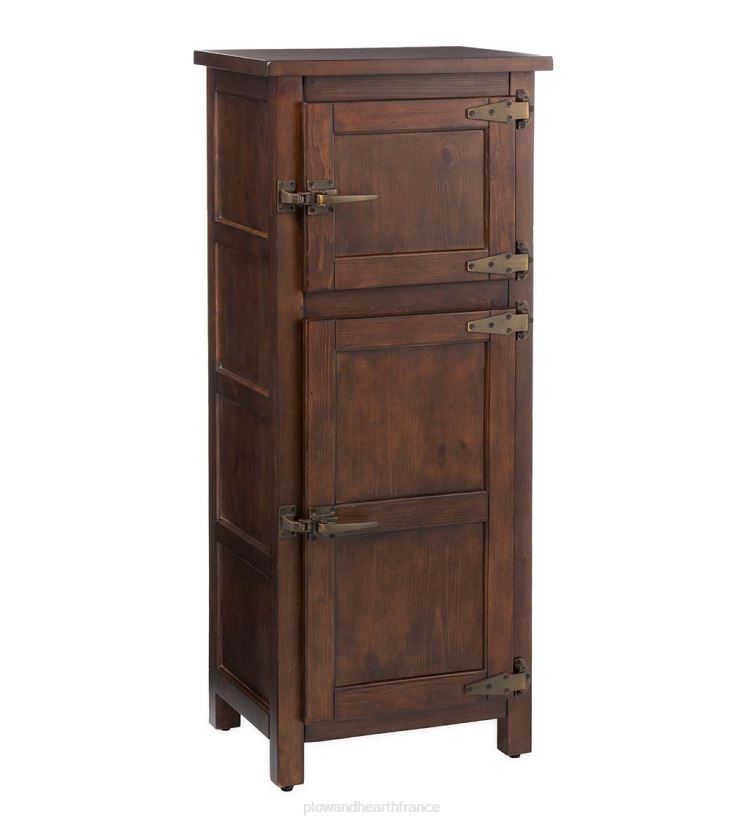 Plow & Hearth meubles Armoire à gelée en bois avec glacière Portland avec quincaillerie de réplique 0BNZ2077