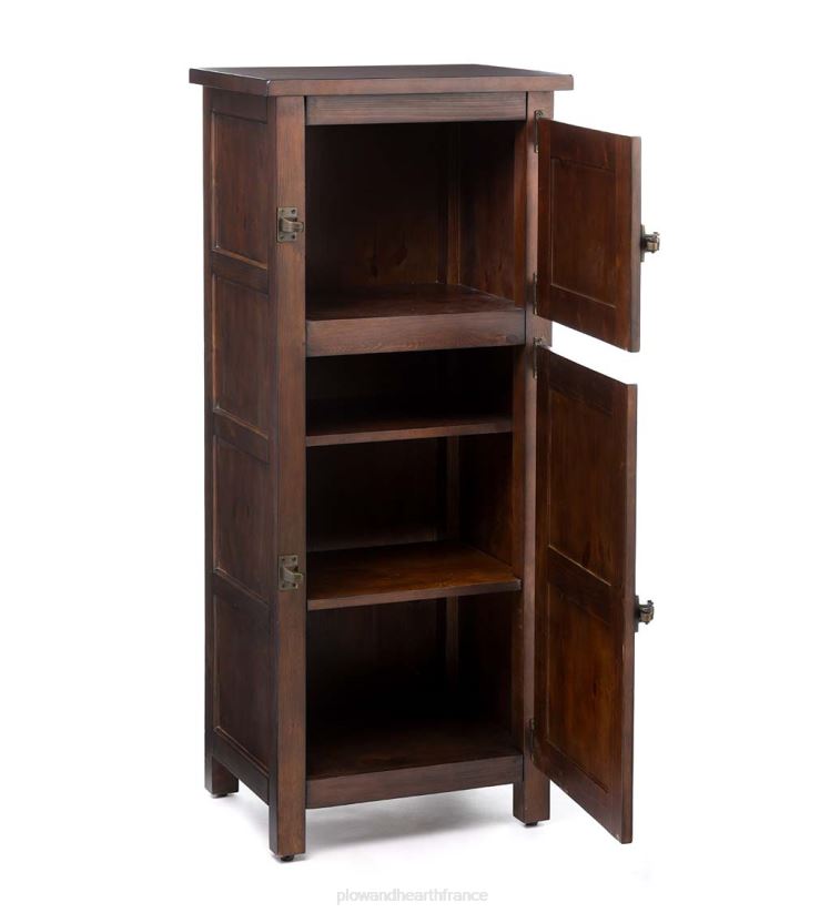 Plow & Hearth meubles Armoire à gelée en bois avec glacière Portland avec quincaillerie de réplique 0BNZ2077