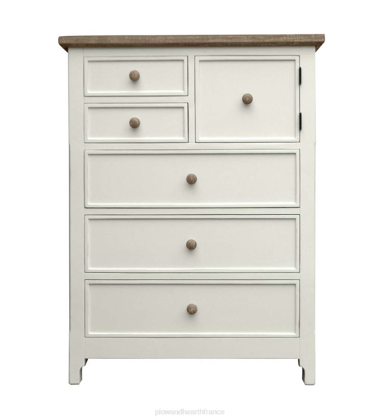 Plow & Hearth meubles Laurel Ridge Farmhouse Collection Fletcher coffre haut - cacao 0BNZ2083