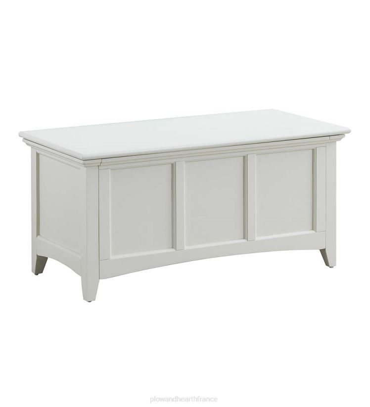 Plow & Hearth meubles coffre/console de rangement à panneaux articulés - ivoire antique 0BNZ2080