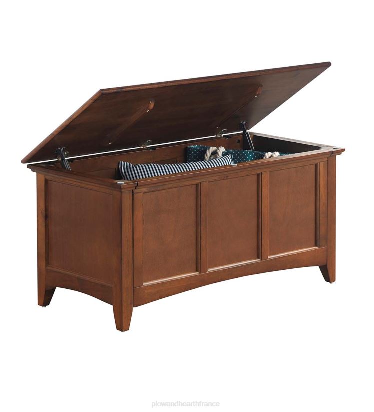 Plow & Hearth meubles coffre/console de rangement à panneaux articulés - ivoire antique 0BNZ2080