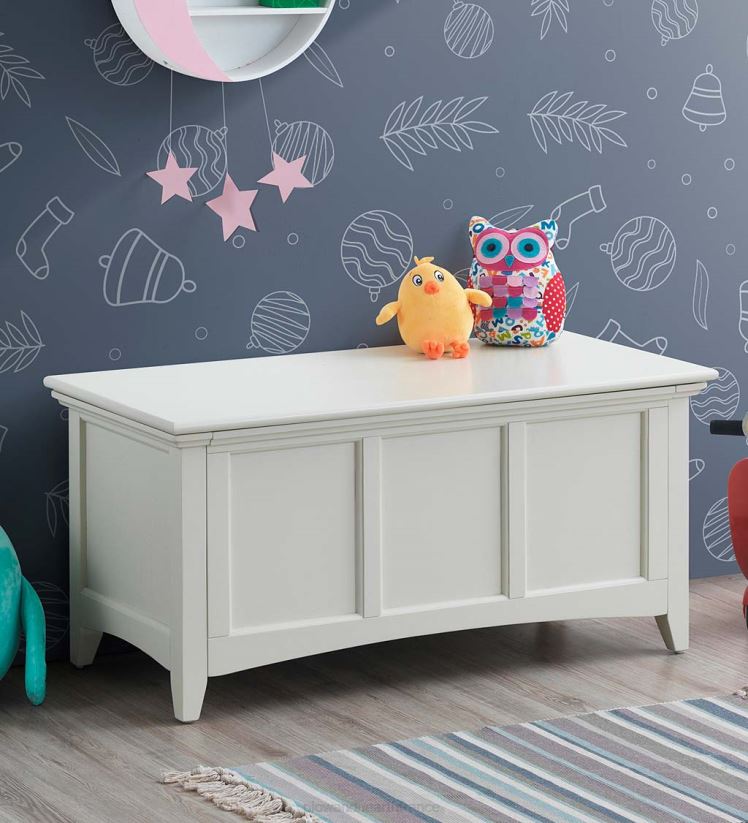 Plow & Hearth meubles coffre/console de rangement à panneaux articulés - ivoire antique 0BNZ2080