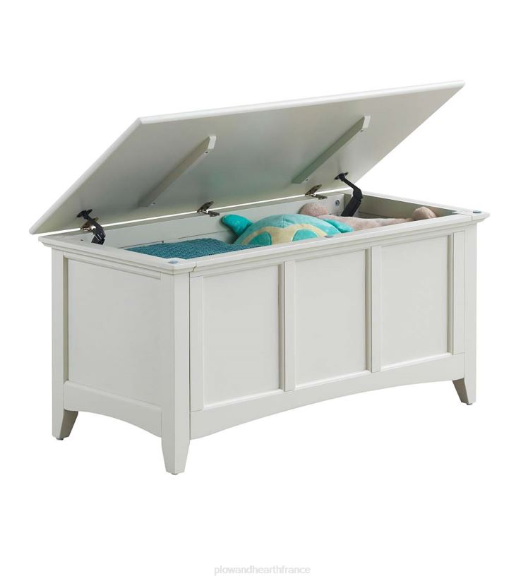 Plow & Hearth meubles coffre/console de rangement à panneaux articulés - ivoire antique 0BNZ2080