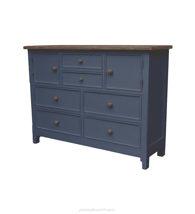 Plow & Hearth meubles laurel ridge farmhouse collection fletcher double coffre - cacao 0BNZ2085