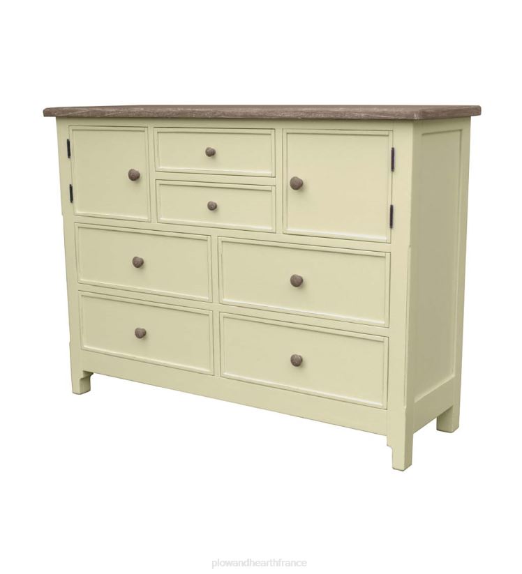 Plow & Hearth meubles laurel ridge farmhouse collection fletcher double coffre - cacao 0BNZ2085