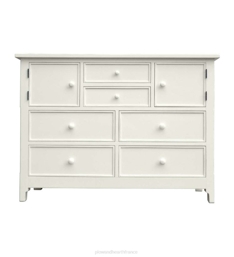 Plow & Hearth meubles laurel ridge farmhouse collection fletcher double coffre - cacao 0BNZ2085