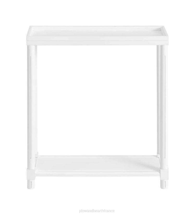 Plow & Hearth meubles Allison Slim tables d'appoint en bois, lot de 2 - blanc 0BNZ1986