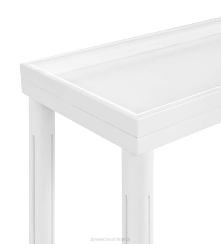 Plow & Hearth meubles Allison Slim tables d'appoint en bois, lot de 2 - blanc 0BNZ1986