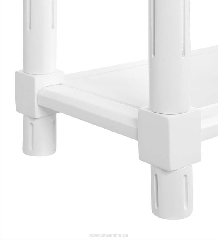 Plow & Hearth meubles Allison Slim tables d'appoint en bois, lot de 2 - blanc 0BNZ1986