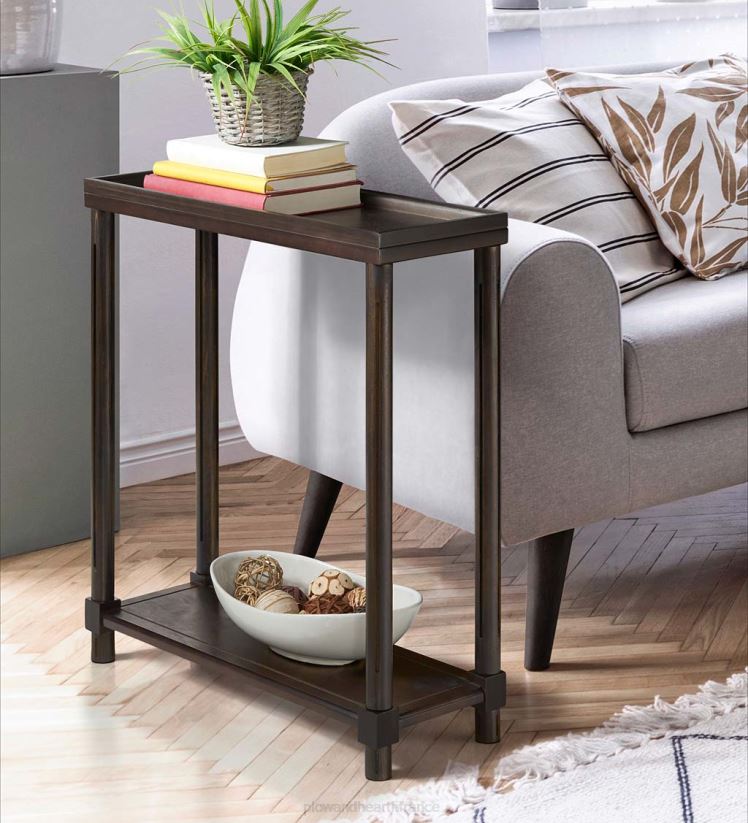 Plow & Hearth meubles Allison Slim tables d'appoint en bois, lot de 2 - blanc 0BNZ1986