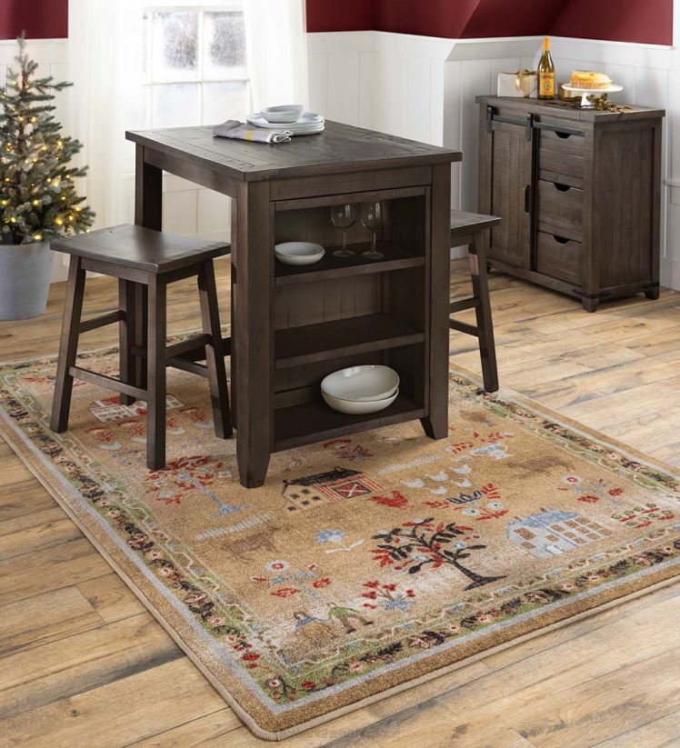 Plow & Hearth meubles Armoire de rangement en bois à porte de grange Cape Charles avec finition bois de grange - bois de grange 0BNZ1993