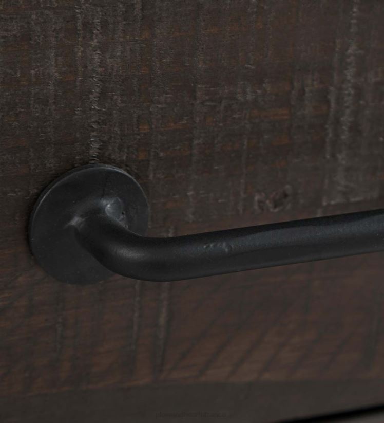 Plow & Hearth meubles Cape Charles a récupéré la table d'appoint de la centrale électrique de Barnwood avec des ports USB - Barnwood 0BNZ1988