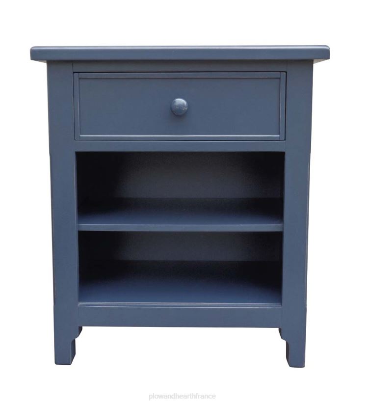 Plow & Hearth meubles commode de chevet Fletcher de la collection Farmhouse de Laurel Ridge - cacao 0BNZ2008