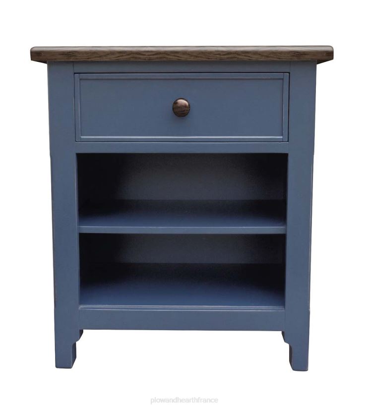 Plow & Hearth meubles commode de chevet Fletcher de la collection Farmhouse de Laurel Ridge - cacao 0BNZ2008