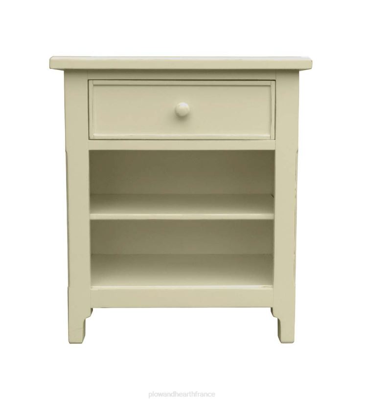 Plow & Hearth meubles commode de chevet Fletcher de la collection Farmhouse de Laurel Ridge - cacao 0BNZ2008