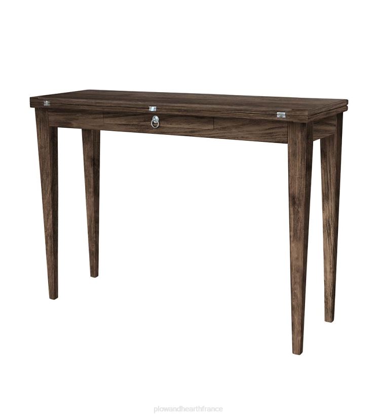 Plow & Hearth meubles console de collecte Shelby de la collection Farmhouse de Laurel Ridge - cacao 0BNZ2001