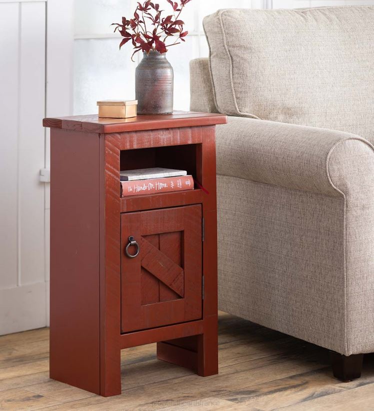 Plow & Hearth meubles table de bout bowling green - bourbon rustique 0BNZ1996