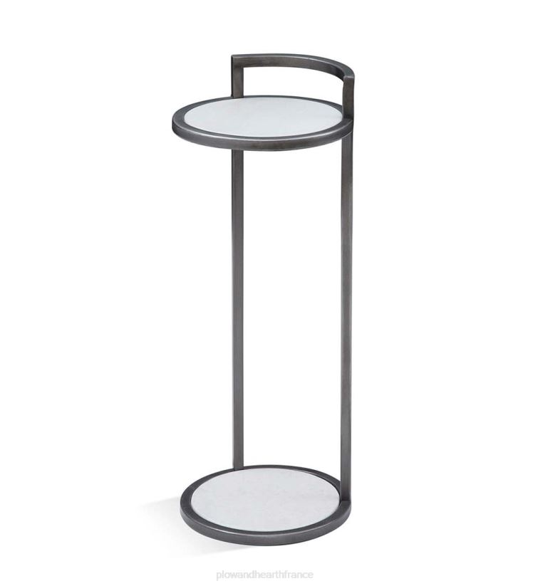 Plow & Hearth meubles table à martini en marbre - or 0BNZ1999