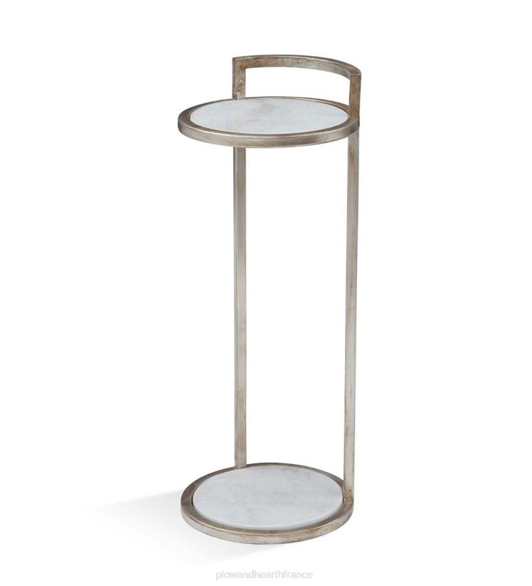 Plow & Hearth meubles table à martini en marbre - or 0BNZ1999