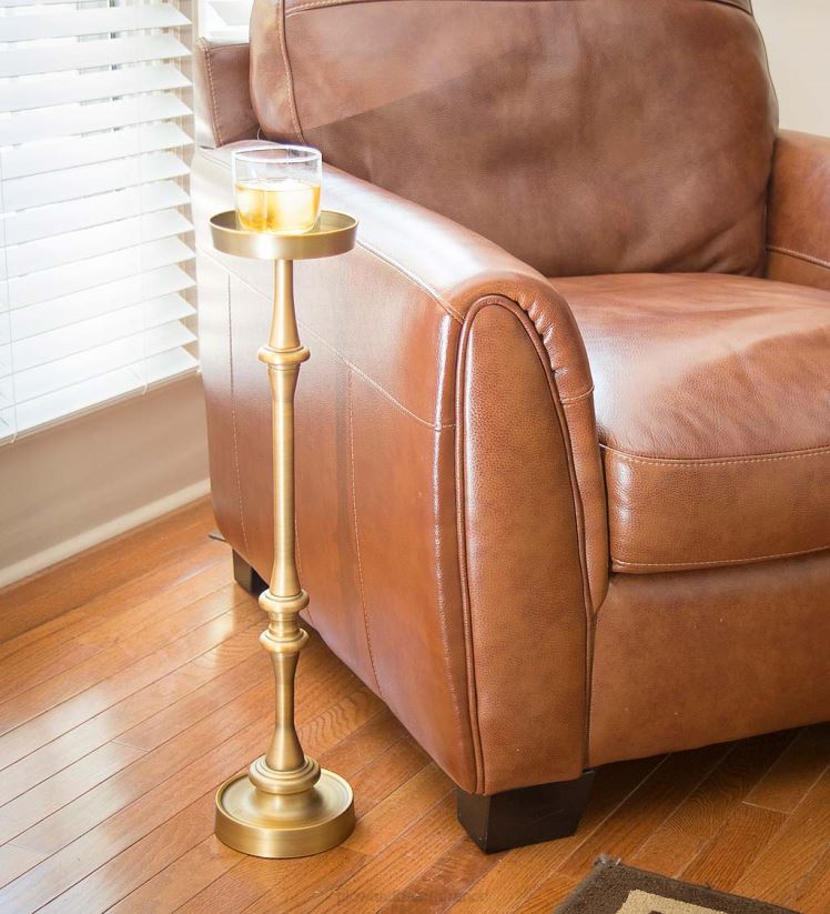 Plow & Hearth meubles tables à martini, lot de 2 - argent antique 0BNZ2022