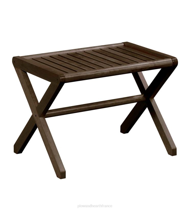 Plow & Hearth meubles tabouret/banc en bois de ferme moderne - expresso 0BNZ2003