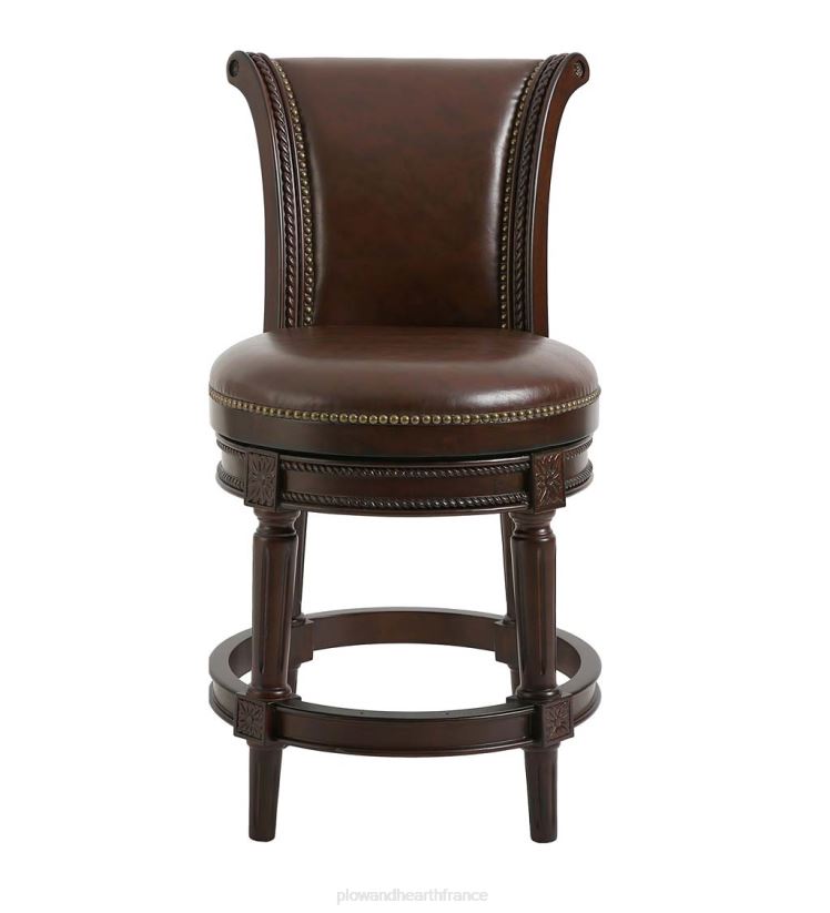 Plow & Hearth meubles Chapman siège pivotant à dossier haut tabourets de bar et de comptoir 0BNZ2048