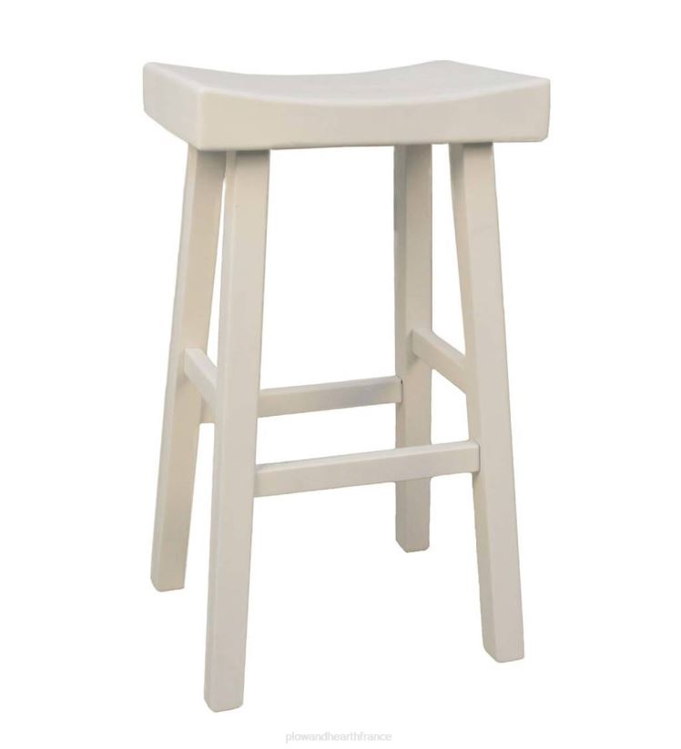 Plow & Hearth meubles Tabouret de bar en bois 30" - blanc antique 0BNZ2039