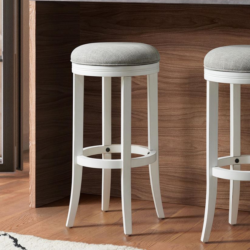 Plow & Hearth meubles Tabouret de bar à siège pivotant haut callie - blanc 0BNZ2058