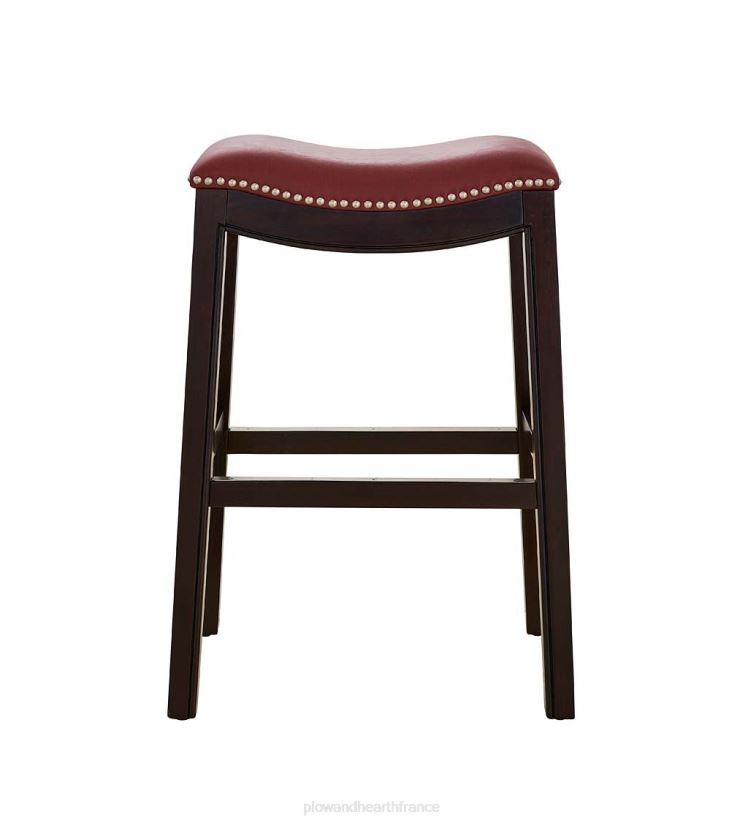 Plow & Hearth meubles tabouret de bar avec siège en selle lena - beige 0BNZ2052