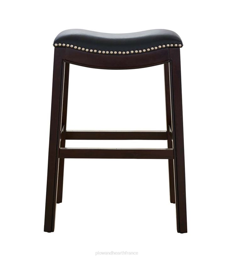 Plow & Hearth meubles tabouret de bar avec siège en selle lena - beige 0BNZ2052