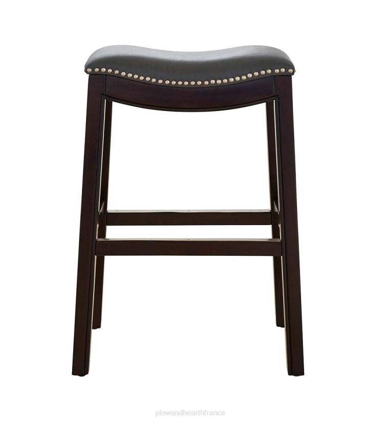 Plow & Hearth meubles tabouret de bar avec siège en selle lena - beige 0BNZ2052