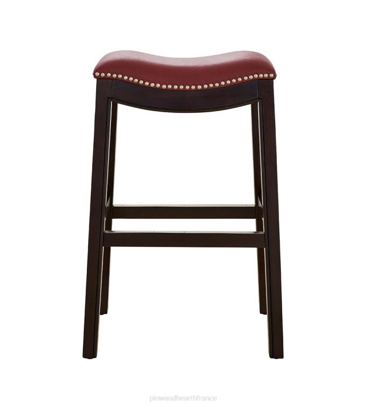 Plow & Hearth meubles tabouret de bar à siège de selle haut lena - noir 0BNZ2043