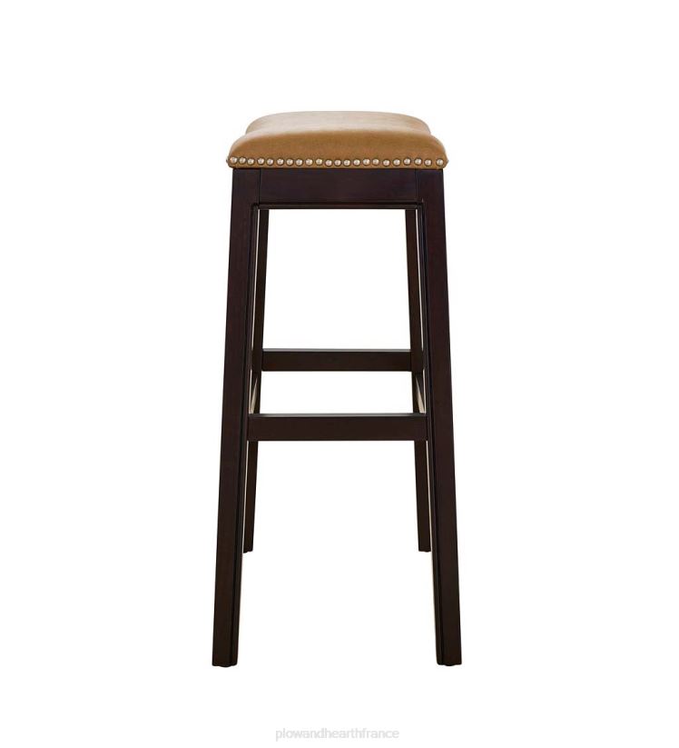 Plow & Hearth meubles tabouret de bar à siège de selle haut lena - noir 0BNZ2043