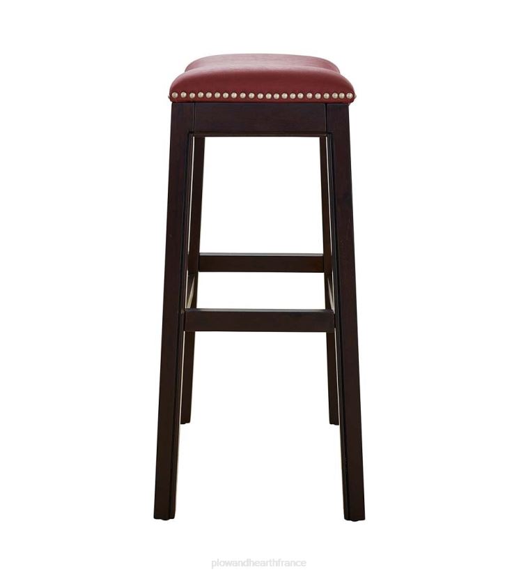 Plow & Hearth meubles tabouret de bar à siège de selle haut lena - noir 0BNZ2043