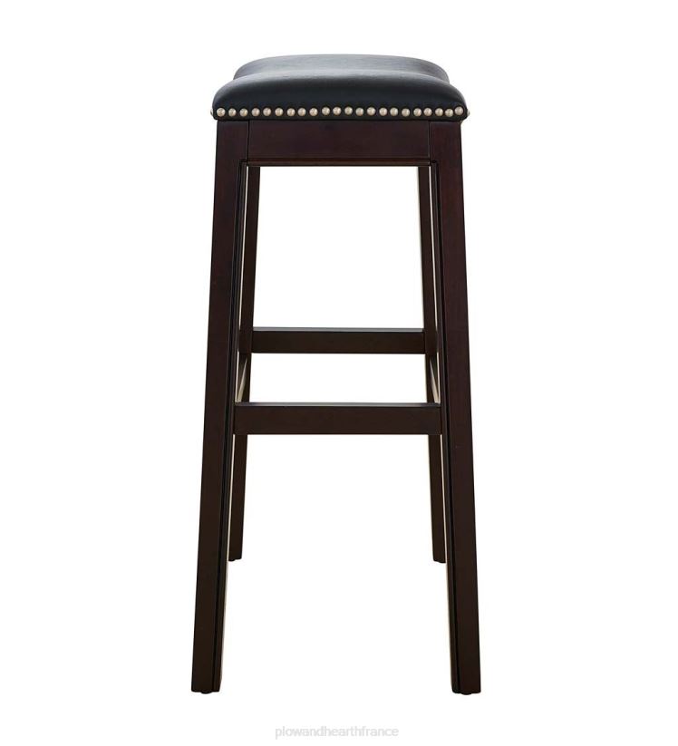 Plow & Hearth meubles tabouret de bar à siège de selle haut lena - noir 0BNZ2043