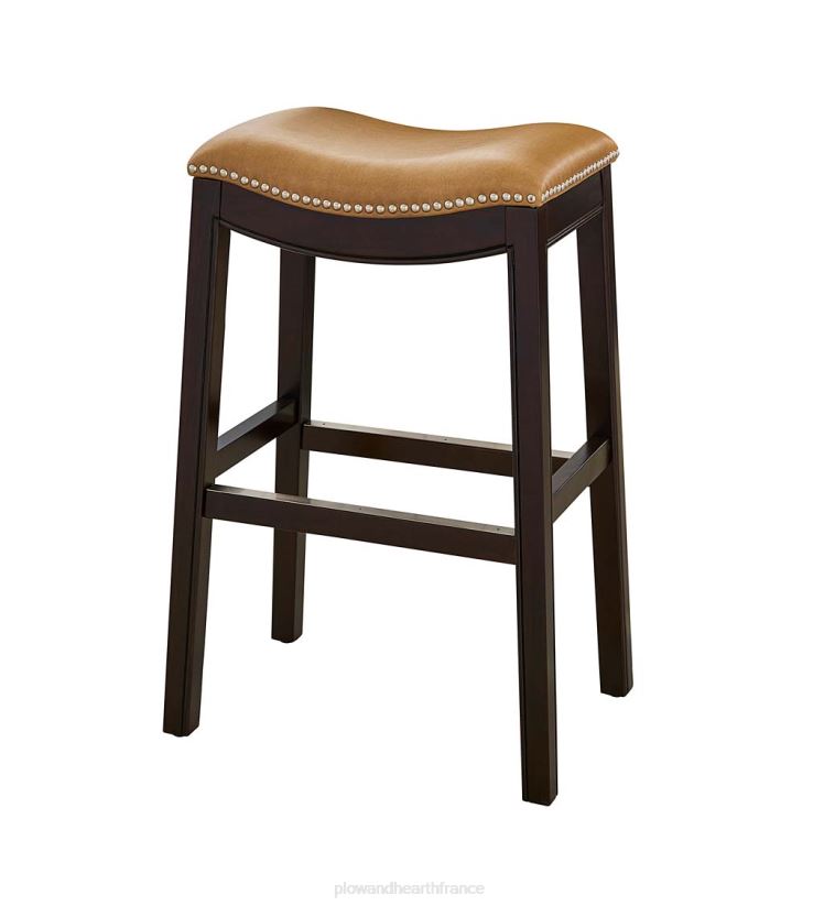 Plow & Hearth meubles tabouret de bar à siège de selle haut lena - noir 0BNZ2043