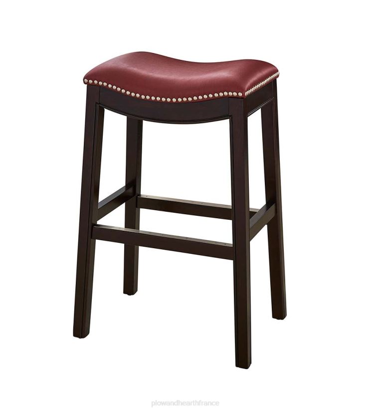 Plow & Hearth meubles tabouret de bar à siège de selle haut lena - noir 0BNZ2043