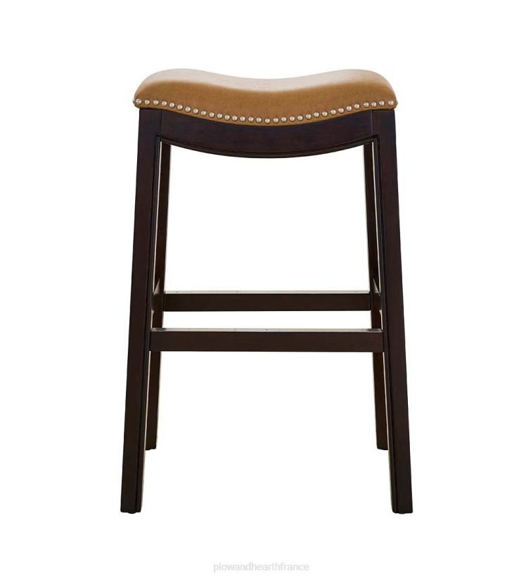 Plow & Hearth meubles tabouret de bar à siège de selle haut lena - noir 0BNZ2043