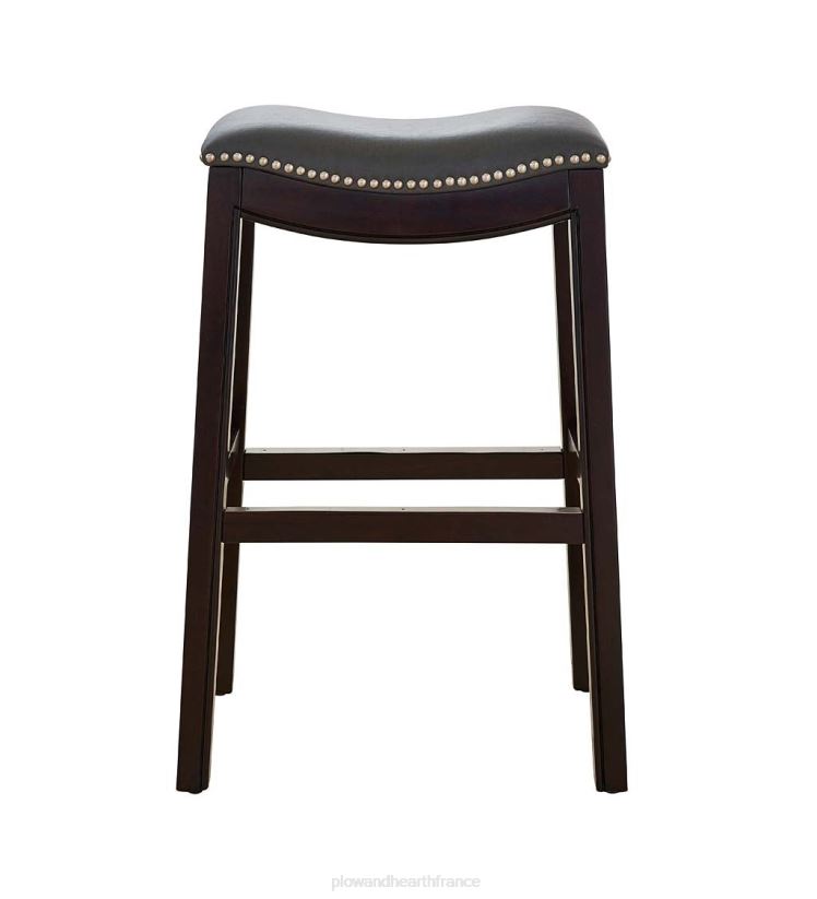 Plow & Hearth meubles tabouret de bar à siège de selle haut lena - noir 0BNZ2043