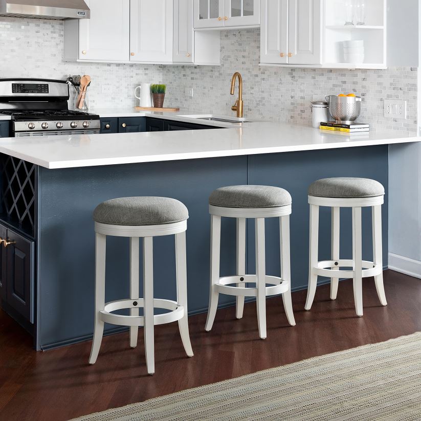 Plow & Hearth meubles tabouret de bar à siège pivotant callie - blanc 0BNZ2049