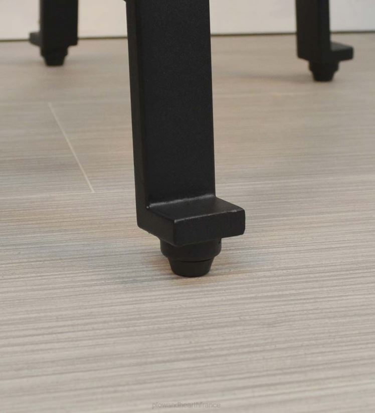 Plow & Hearth meubles tabouret selle en bois et métal - châtaignier 0BNZ2053