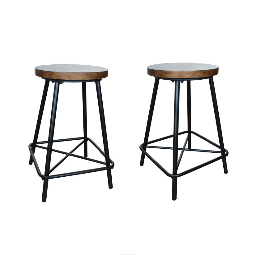 Plow & Hearth meubles tabourets de comptoir de ferme, ensemble de 2 0BNZ2042