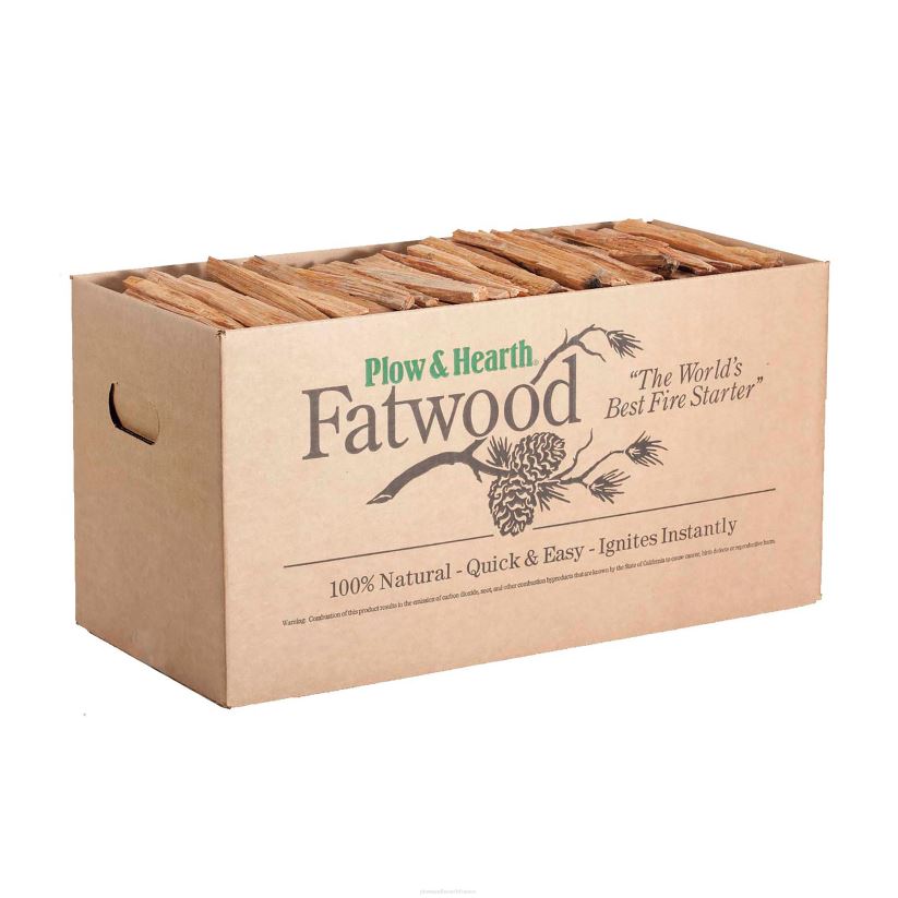 Plow & Hearth saisonniers et cadeaux Allume-feu Fatwood, boîte de 35 lb 0BNZ2995