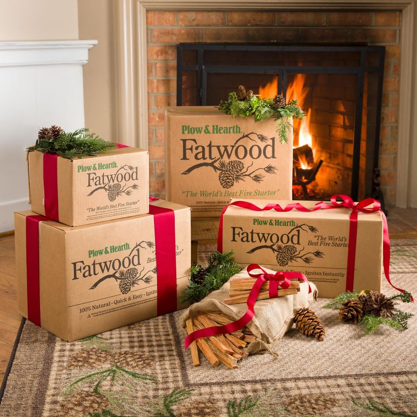 Plow & Hearth saisonniers et cadeaux Allume-feu Fatwood, boîte de 35 lb 0BNZ2995