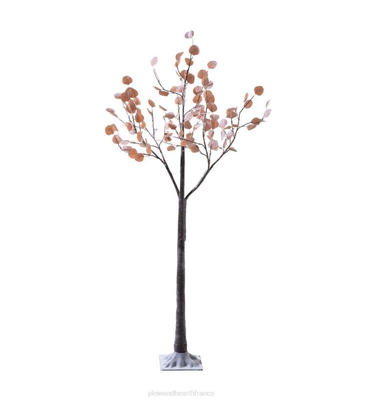 Plow & Hearth saisonniers et cadeaux Arbre dollar en argent rose éclairé électriquement intérieur/extérieur, 6'h avec 180 lumières - rose 0BNZ3219