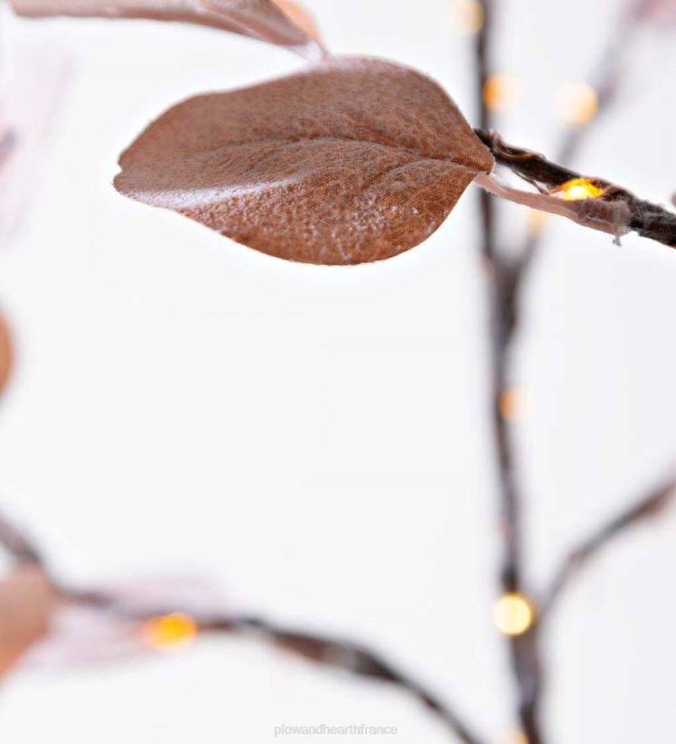 Plow & Hearth saisonniers et cadeaux Arbre dollar en argent rose éclairé électriquement intérieur/extérieur, 6'h avec 180 lumières - rose 0BNZ3219