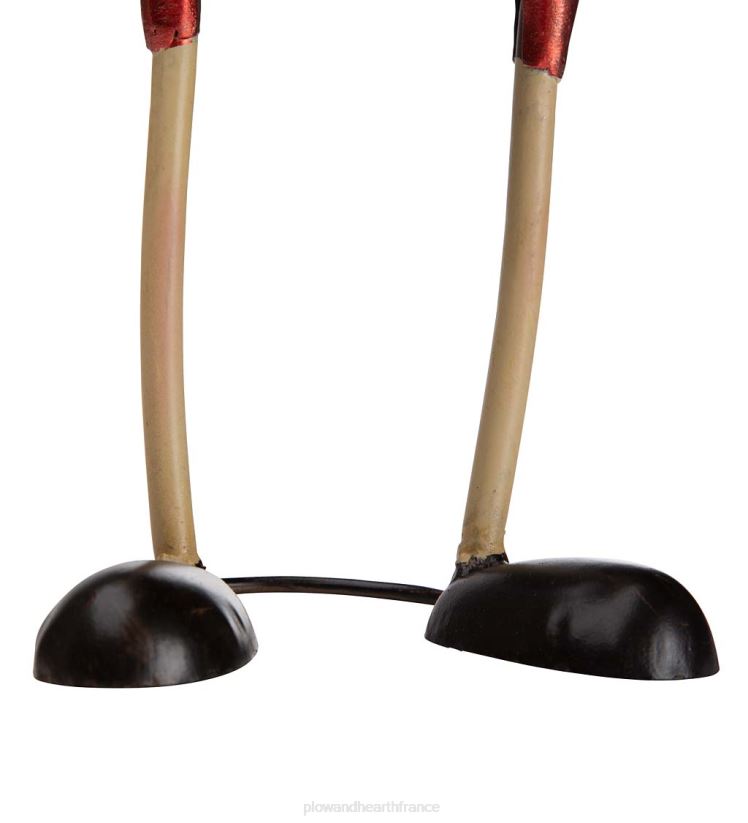 Plow & Hearth saisonniers et cadeaux Elfe en métal avec chapeau jaune statue de jardin de Noël 0BNZ3194